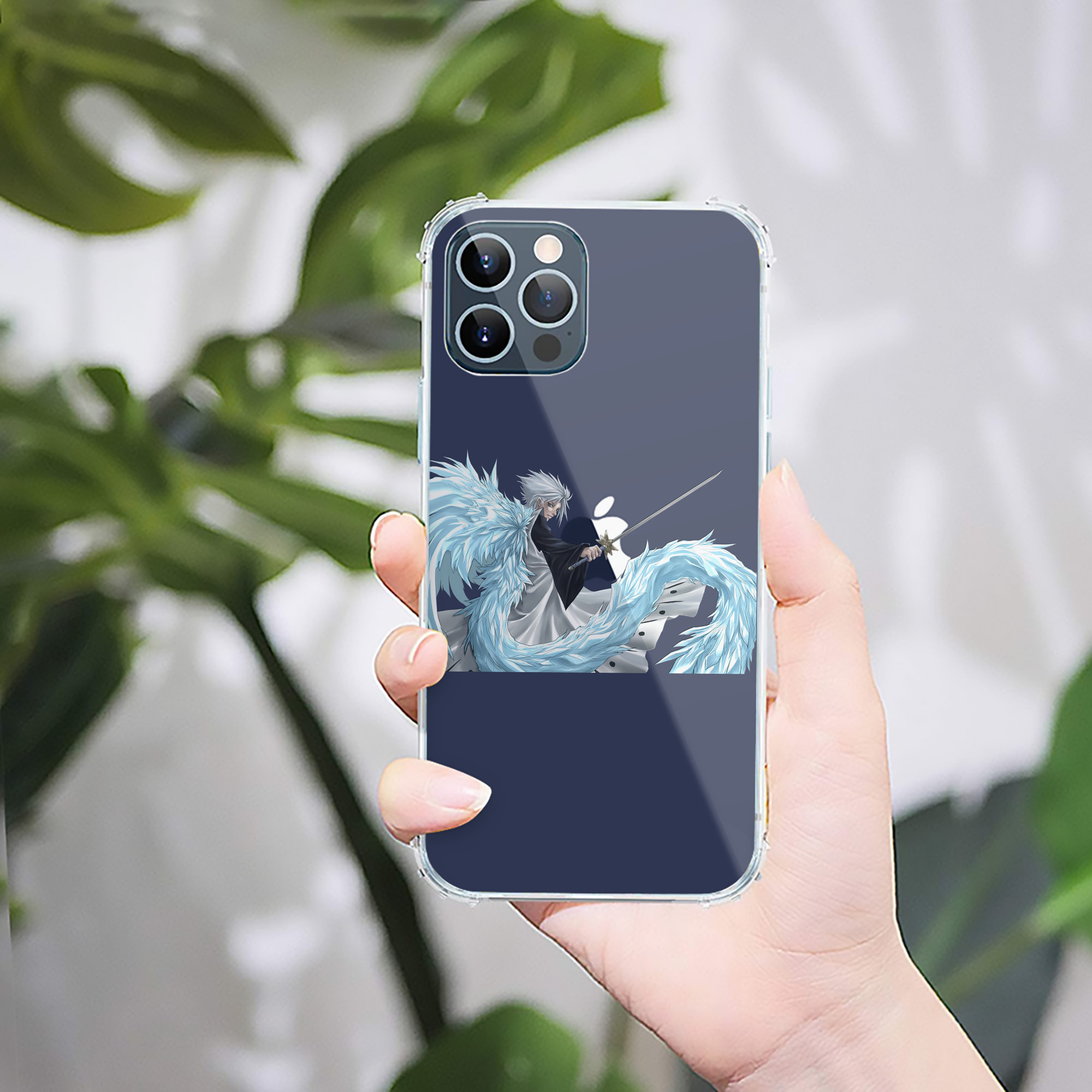 （画像用） ブリーチ 日番谷冬獅郎（ひつがや とうしろう） BLEACH Hitsugaya Toushirou 【iPhone 12シリーズ対応】透明スマホケース（クリアソフトケース）